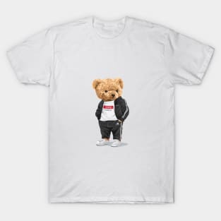 Cute bear design in sport suit T-Shirt